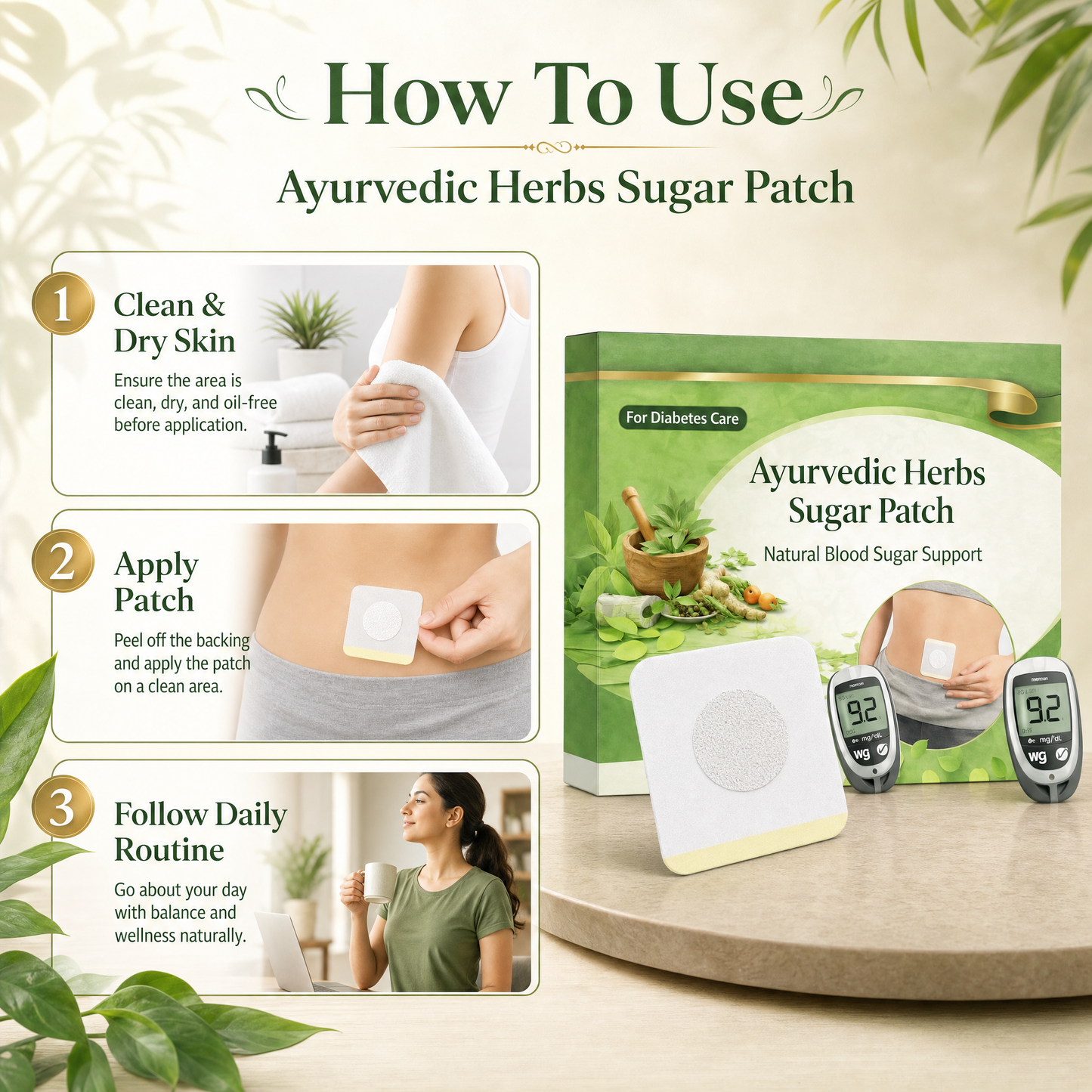 HerbPatch™ - Ayurvedic Herbs Sugar Patch | Buy 1 Pack Get 1 Pack free