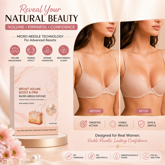 ✨ Breast Volume Boost & Firm Micro-Needle Patches