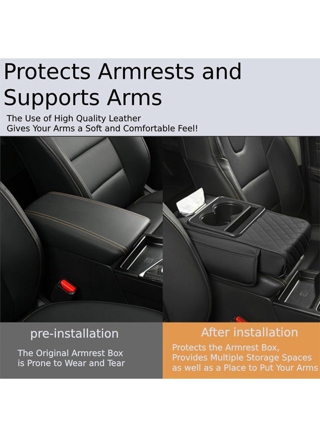 5-in-1 Leather Car Center Console Armrest Pad