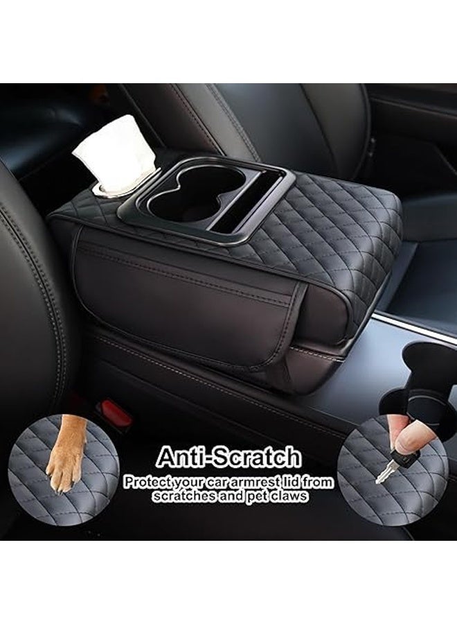 5-in-1 Leather Car Center Console Armrest Pad
