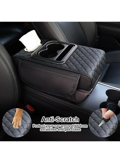 5-in-1 Leather Car Center Console Armrest Pad