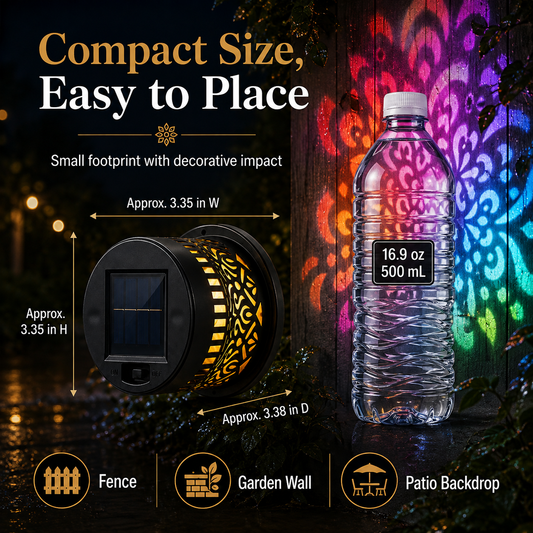AuraGlow™ 360° Rotating Mandala Projector Light (Pack of 2)