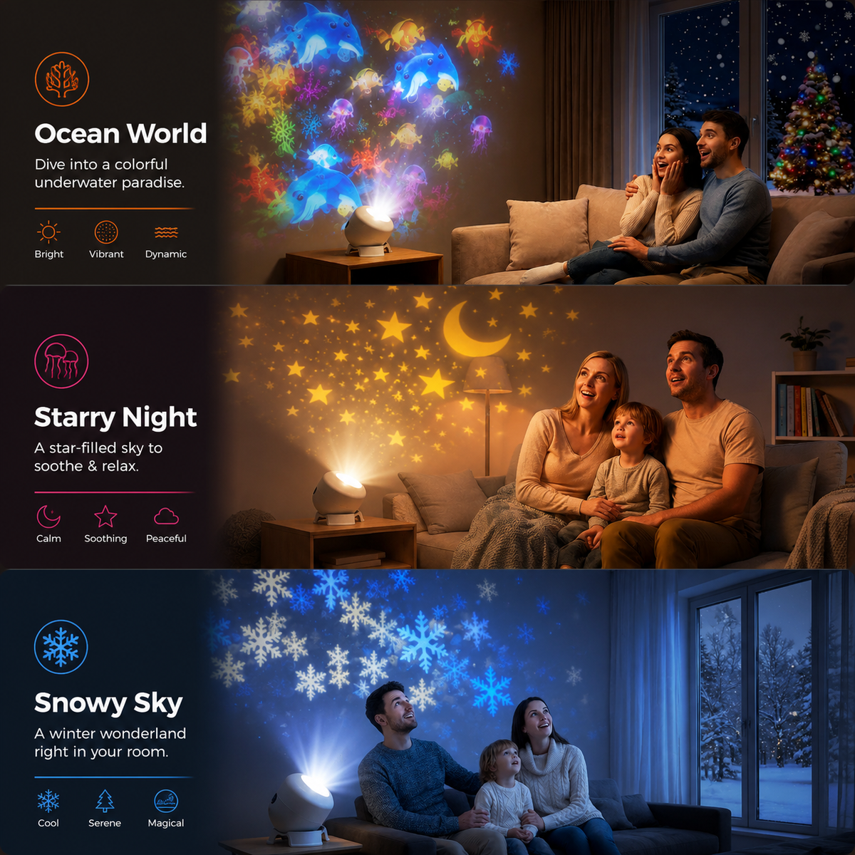 🔥60%OFF - AquaWorld™ Ocean Night Light Projector