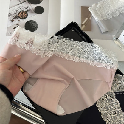 Women's Thin Lace Pure Silk Seamless Panties | Pack of 3