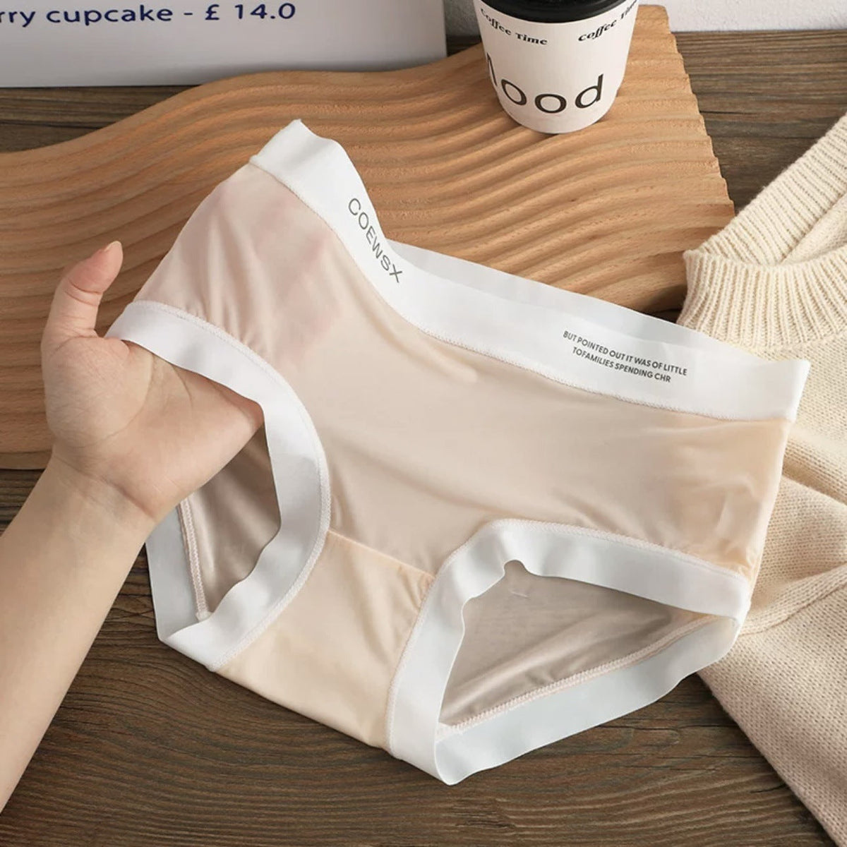 Ice Silk Ultra-Thin Breathable Seamless Womens Panties Multicolor (Pack of 3)
