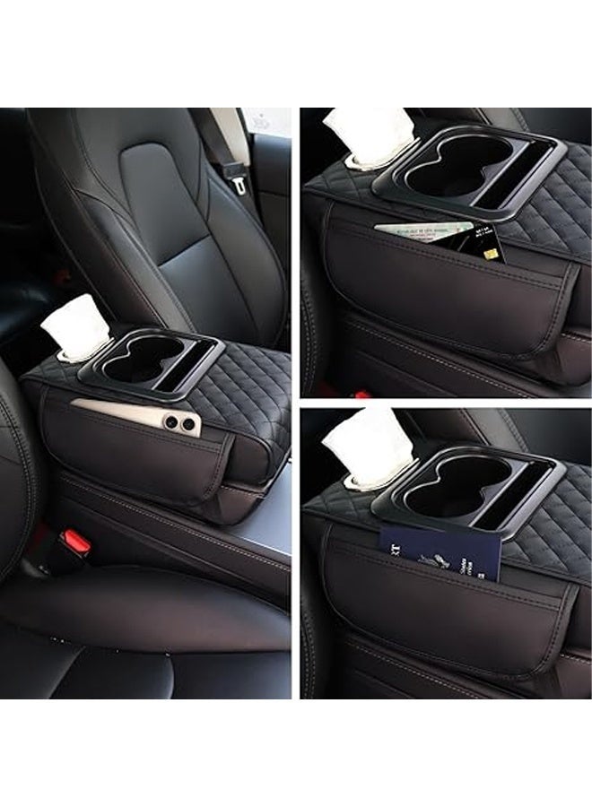 5-in-1 Leather Car Center Console Armrest Pad