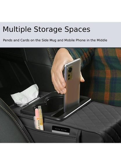 5-in-1 Leather Car Center Console Armrest Pad