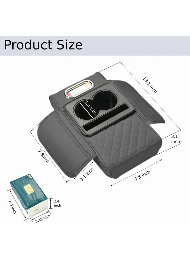 5-in-1 Leather Car Center Console Armrest Pad