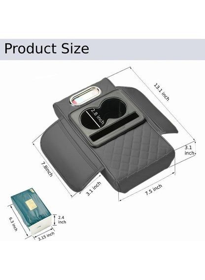 5-in-1 Leather Car Center Console Armrest Pad